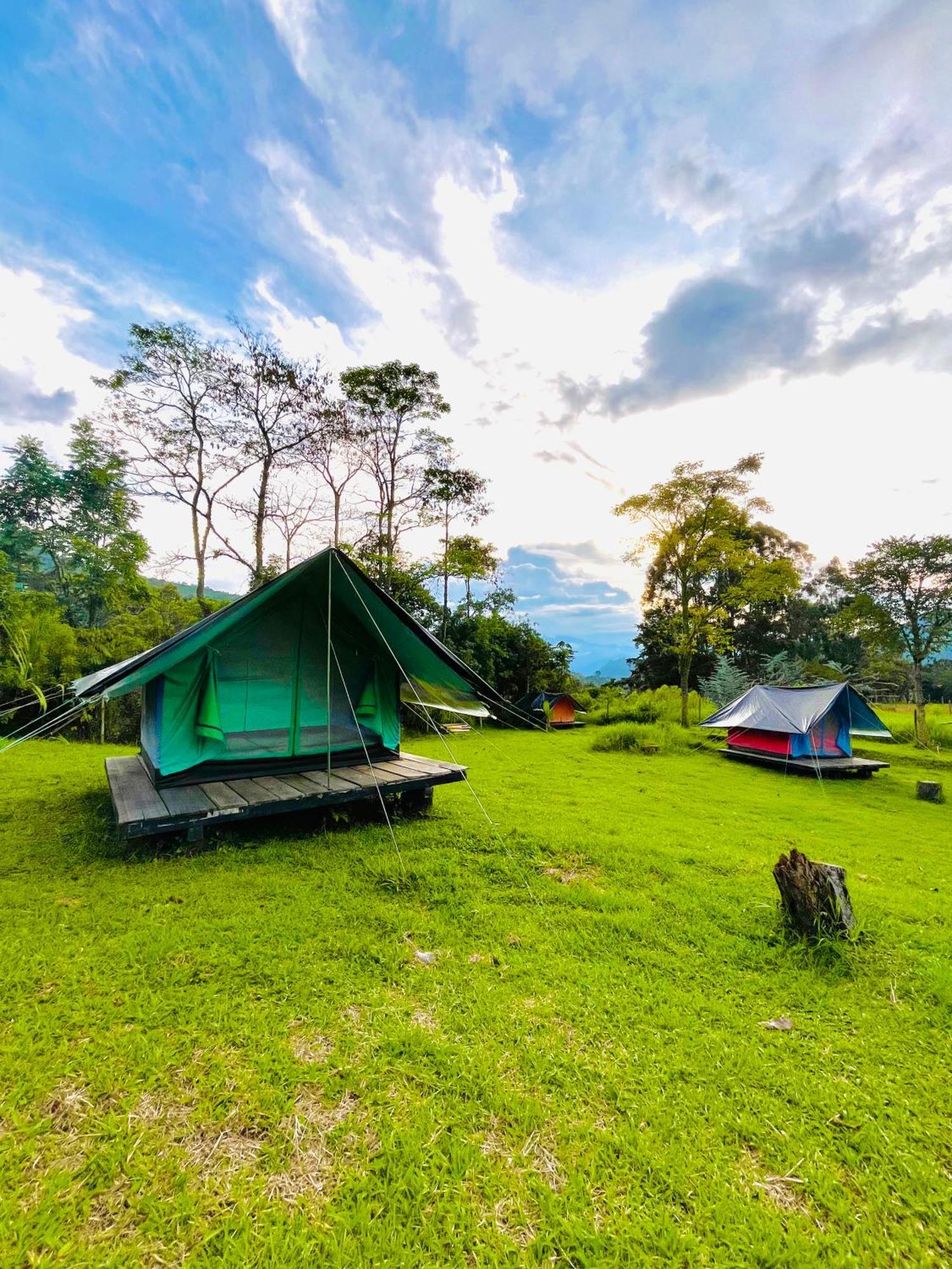 Ecoxplora-Zona De Camping Jardín Buitenkant foto
