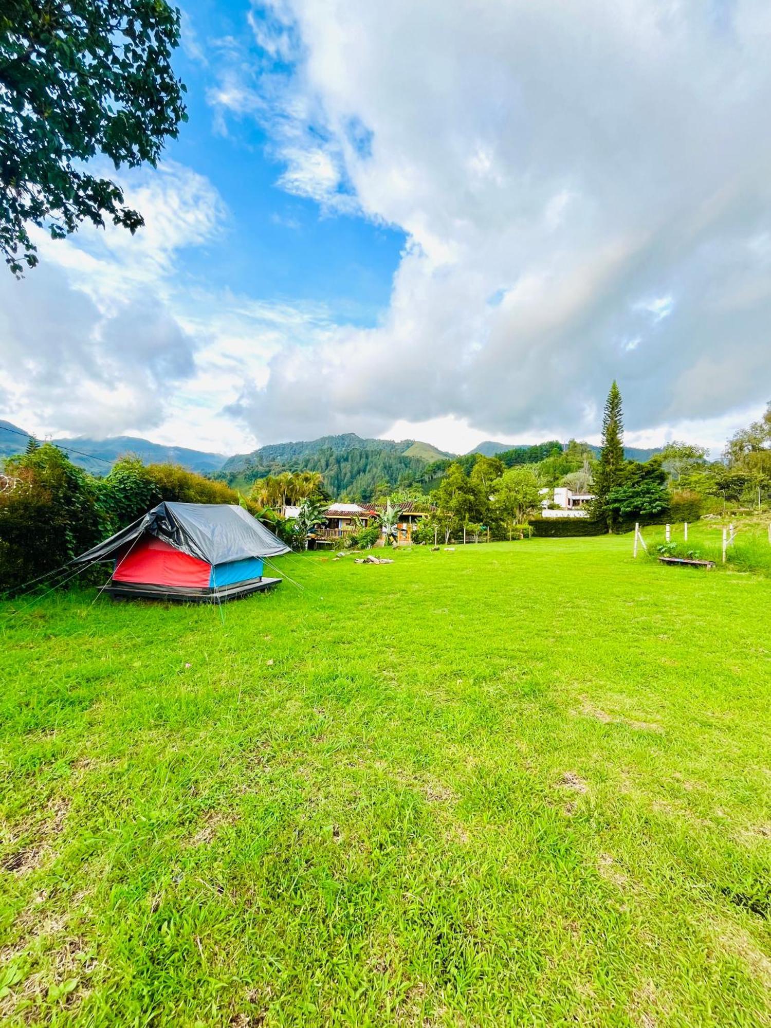 Ecoxplora-Zona De Camping Jardín Buitenkant foto