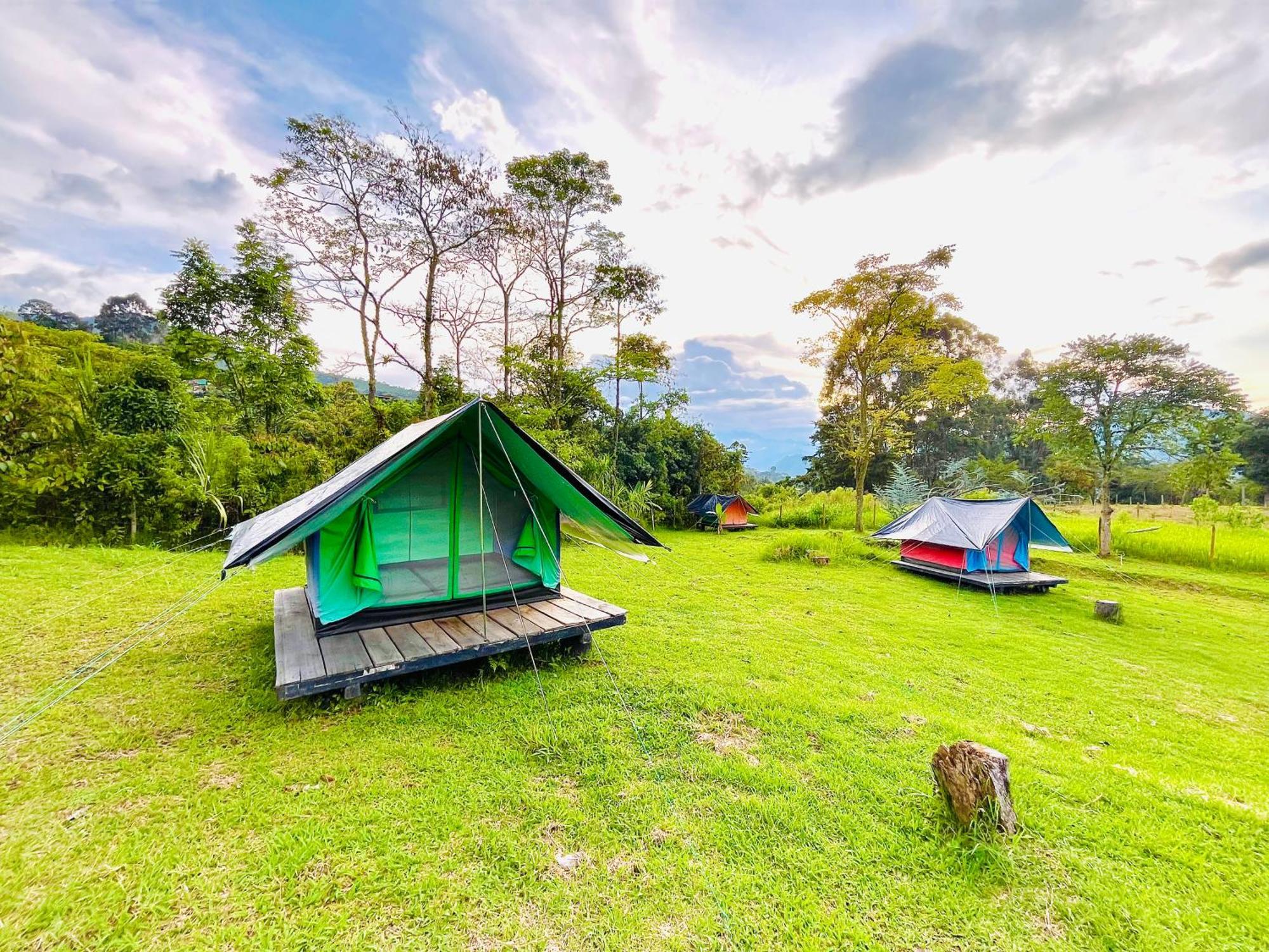 Ecoxplora-Zona De Camping Jardín Buitenkant foto