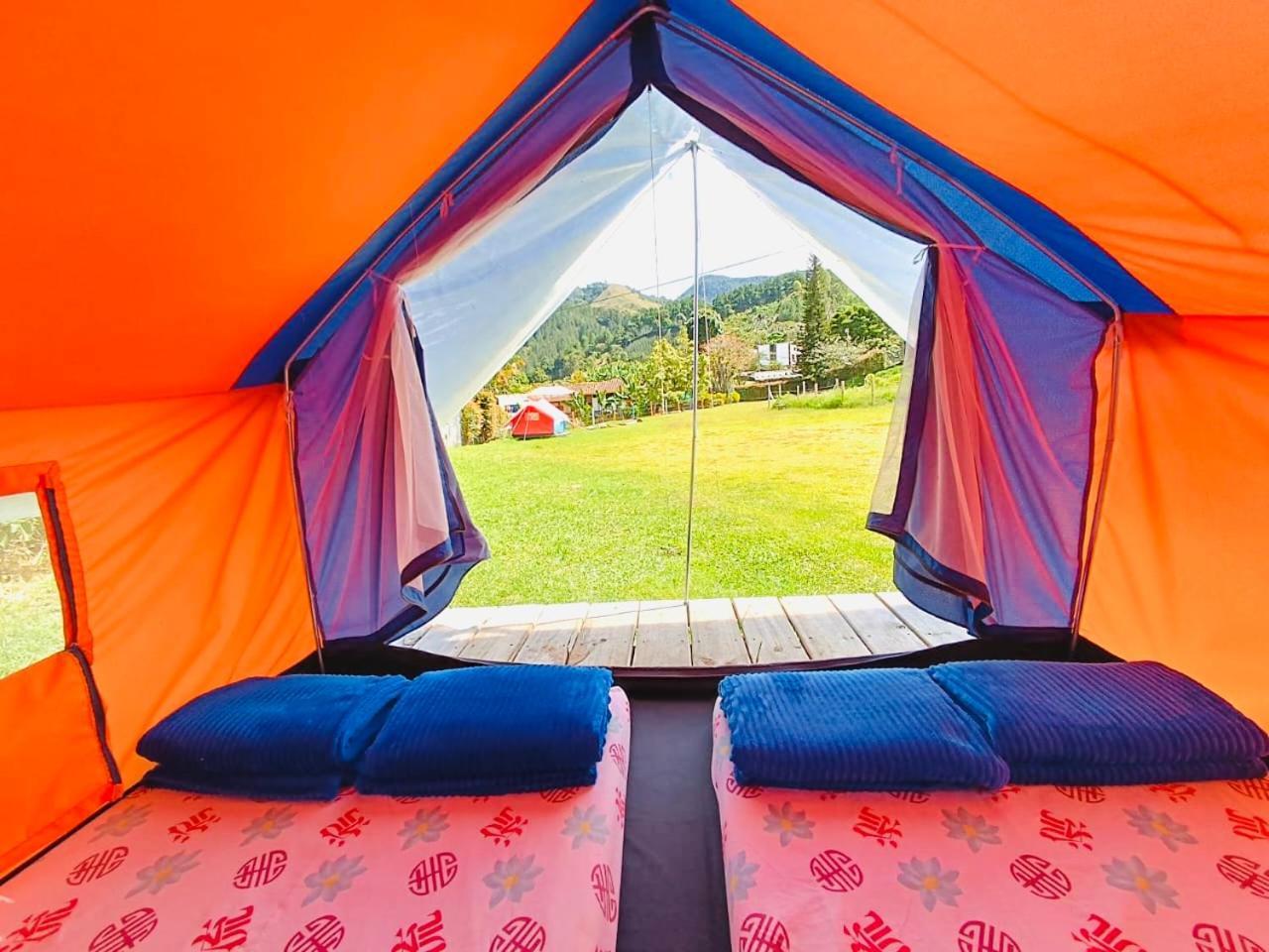 Ecoxplora-Zona De Camping Jardín Buitenkant foto