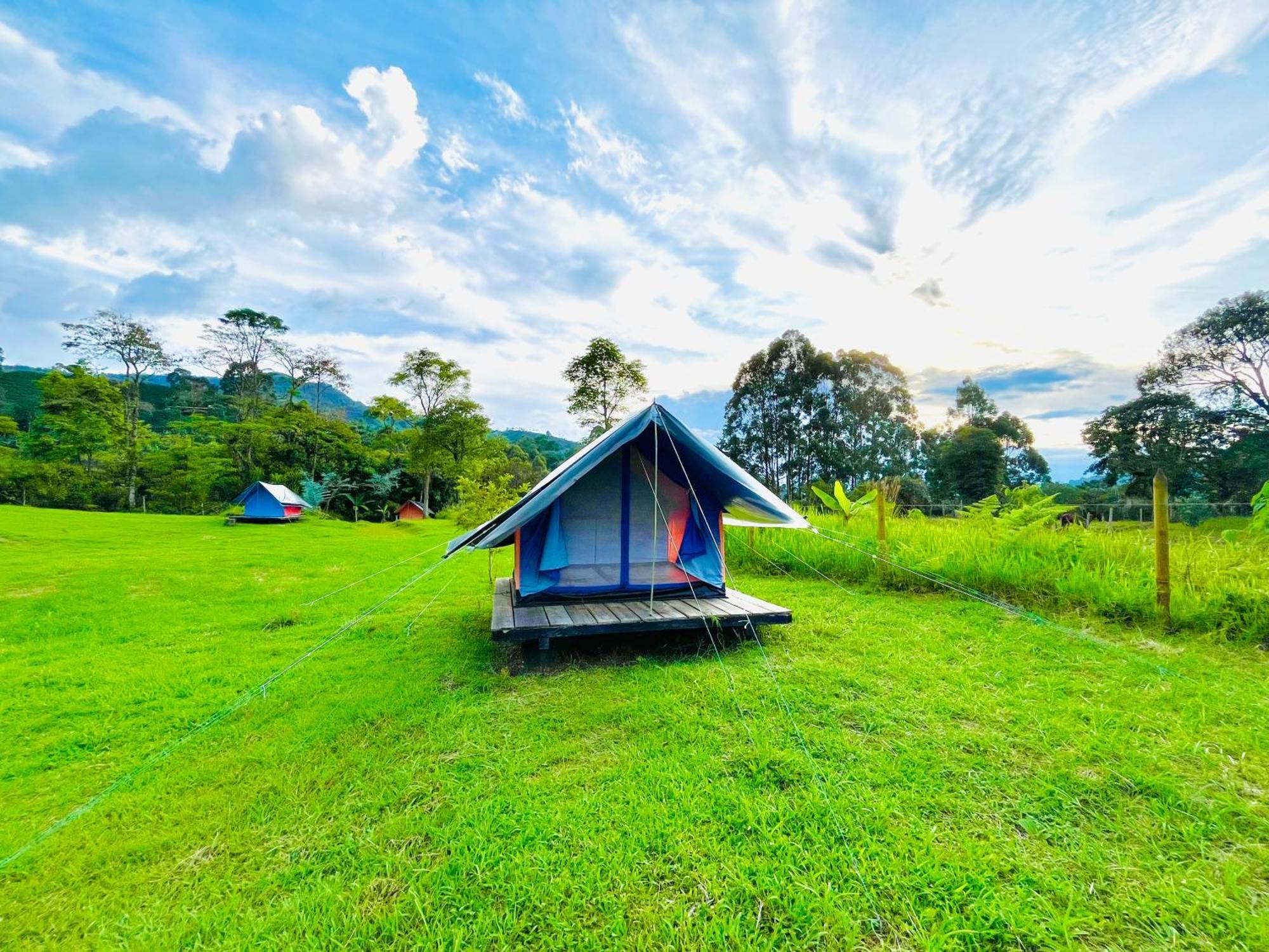 Ecoxplora-Zona De Camping Jardín Buitenkant foto