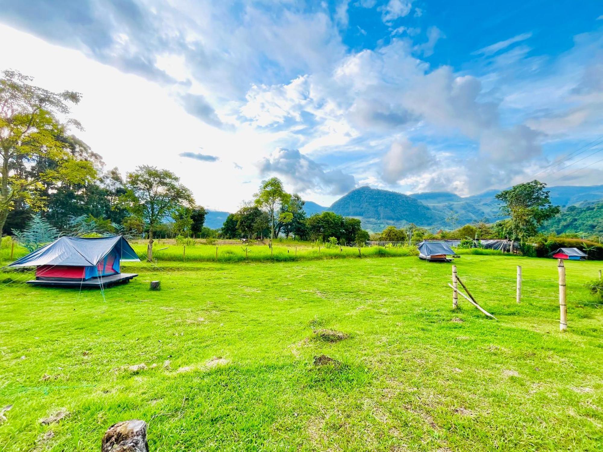 Ecoxplora-Zona De Camping Jardín Buitenkant foto